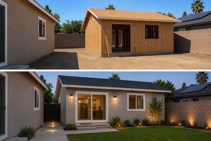 Accessory dwelling unit built by Juan Carlos Handyman in Rosamond CA