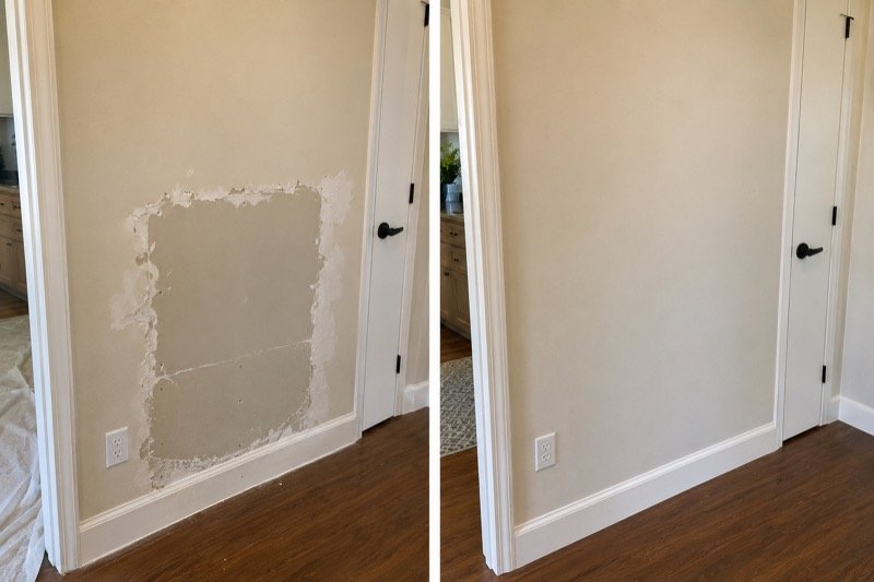 Drywall repair and patching by Juan Carlos Handyman in Acton CA